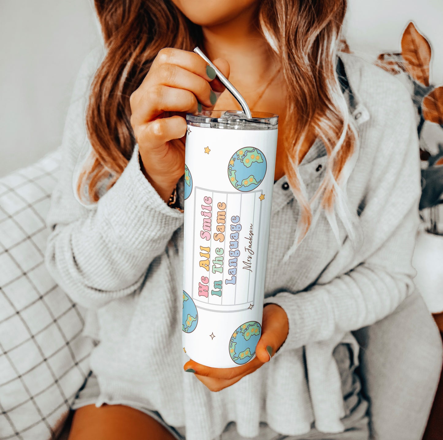 We All Smile In The Same Language Tumbler - 20oz