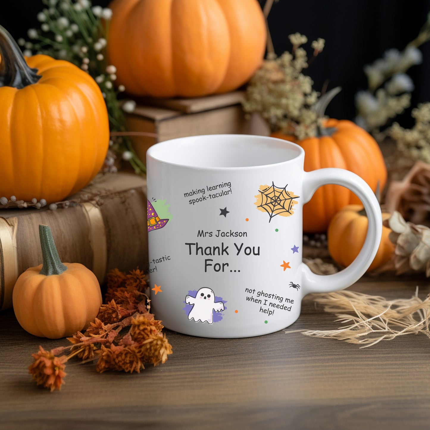 Personalized Halloween Teacher Mug