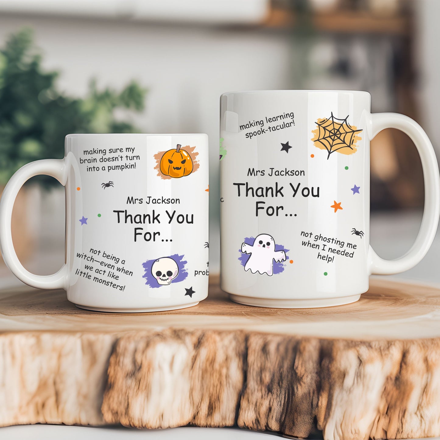 Personalized Halloween Teacher Mug