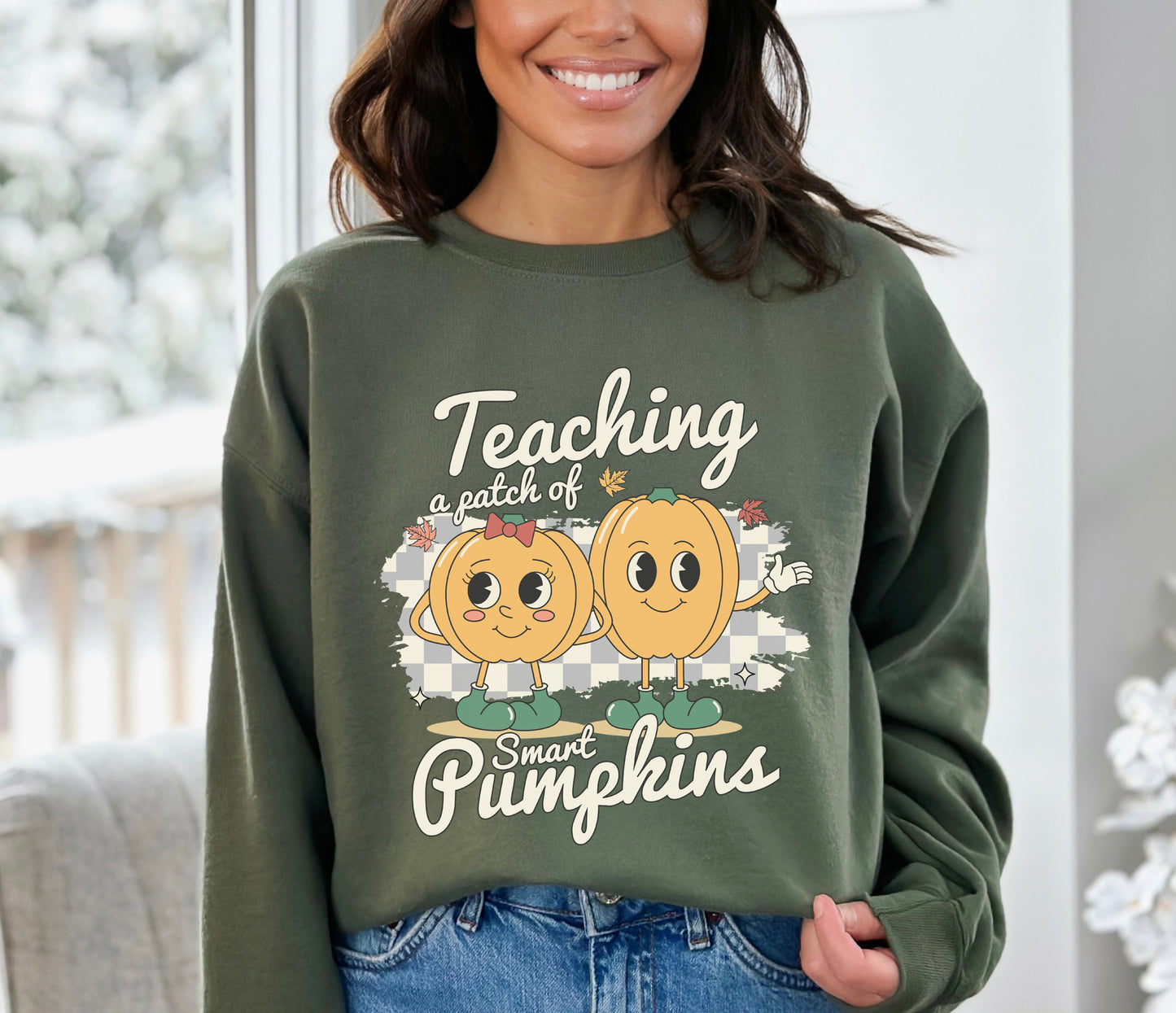 Teaching A Patch Of Smart Pumpkins Sweatshirt