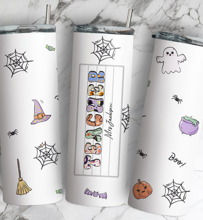 Personalized Teacher Halloween Tumbler