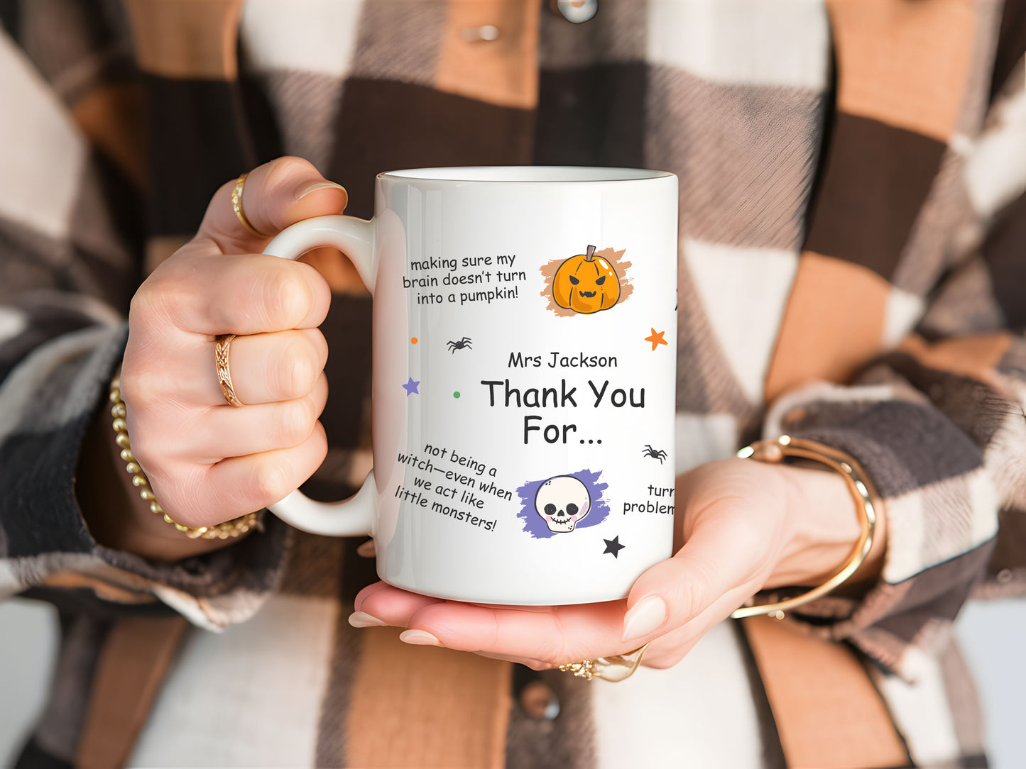 Personalized Halloween Teacher Mug