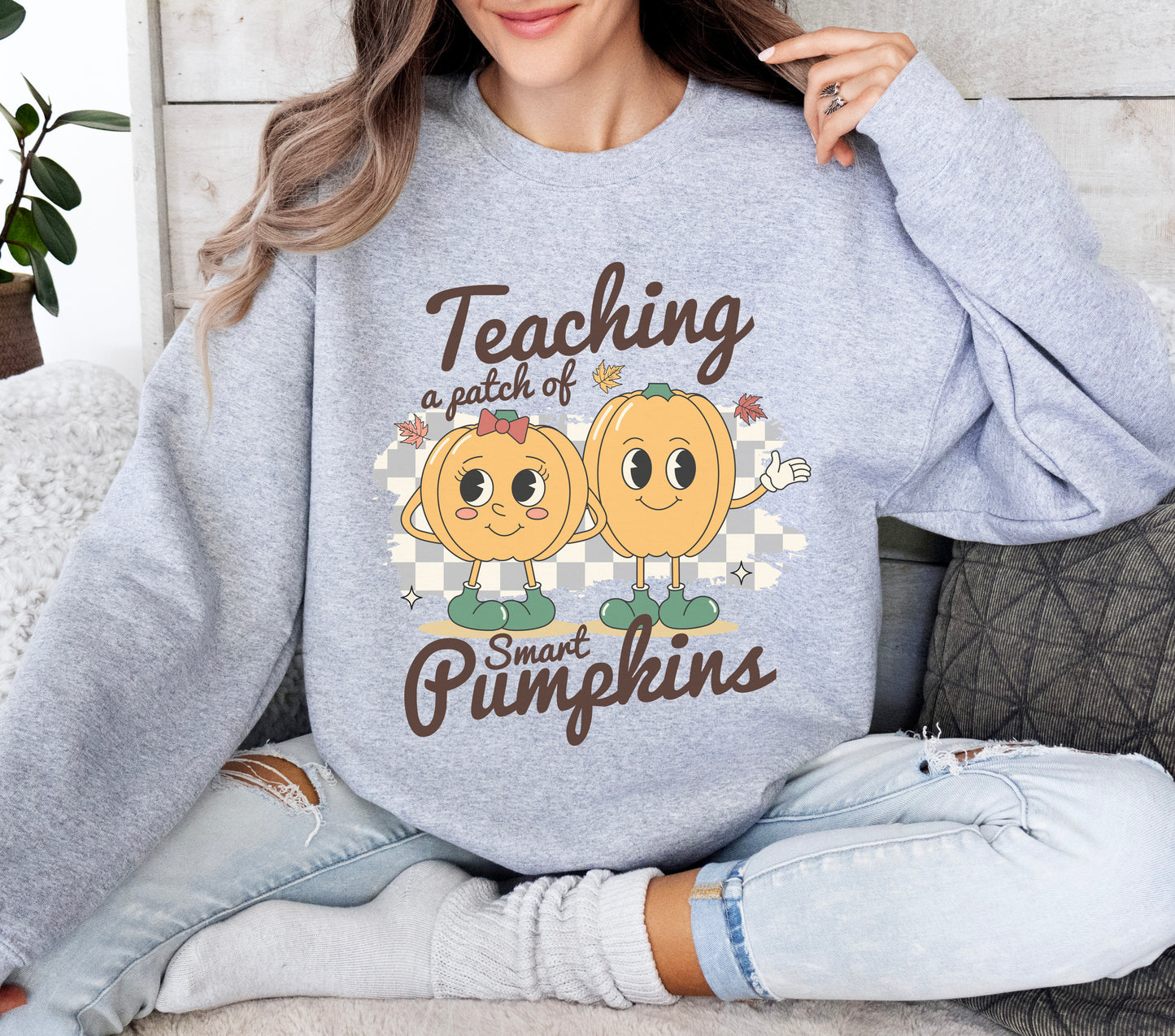 Teaching A Patch Of Smart Pumpkins Sweatshirt