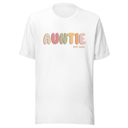 Personalized Auntie T-shirt