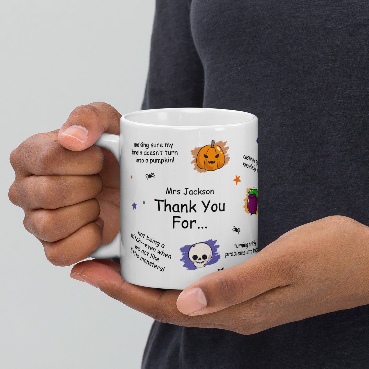 Personalized Halloween Teacher Mug