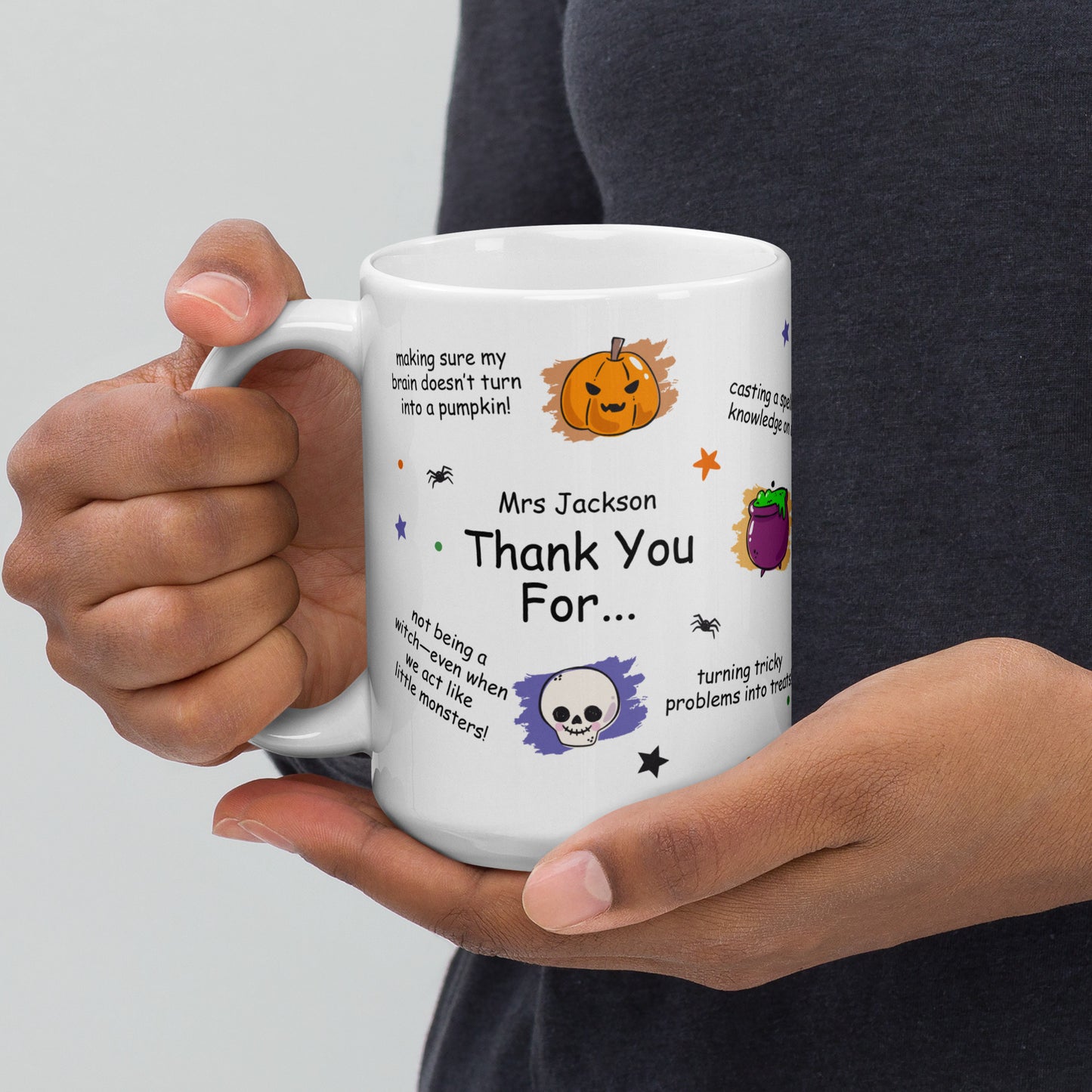 Personalized Halloween Teacher Mug