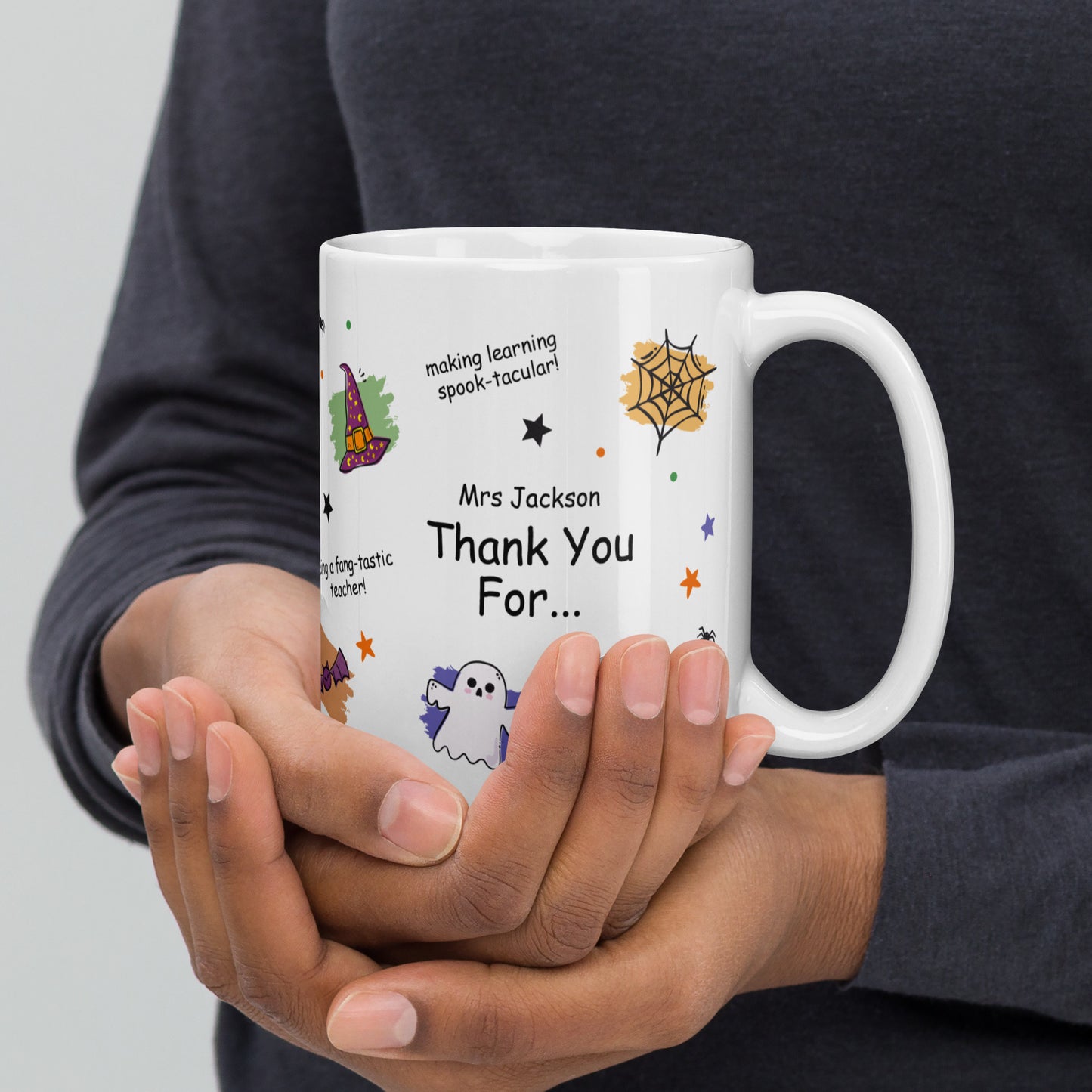 Personalized Halloween Teacher Mug