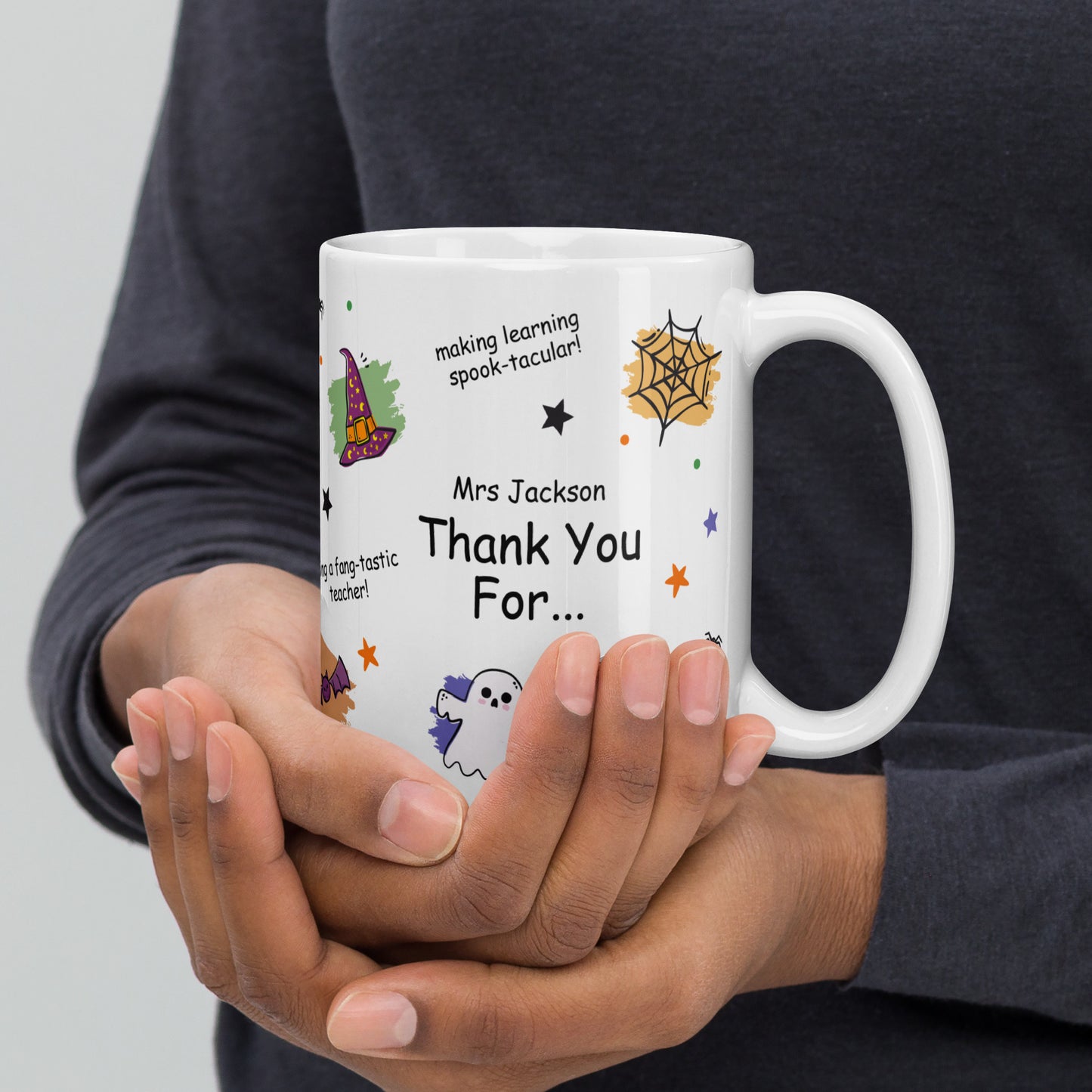 Personalized Halloween Teacher Mug